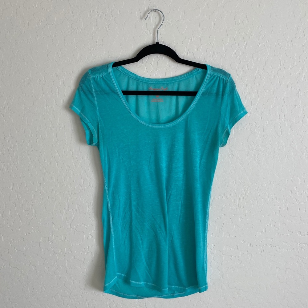 robins egg blue top